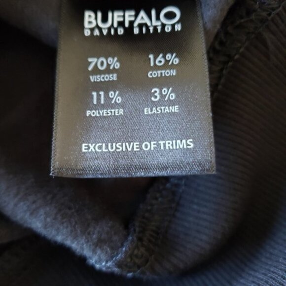 NWT  Super Soft Black David Bitton Buffalo Hoodie - Size S - Picture 3 of 4